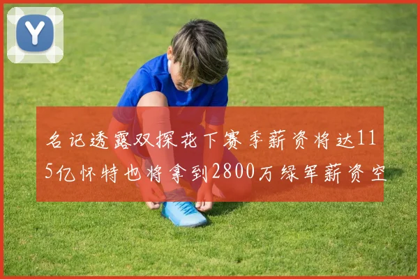 名记透露双探花下赛季薪资将达115亿怀特也将拿到2800万绿军薪资空间依旧紧张